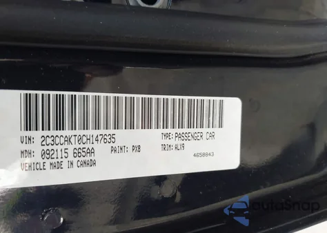 2012 Chrysler 300C Awd из США, поврежденный, VIN 2C3CCAKT0CH147635